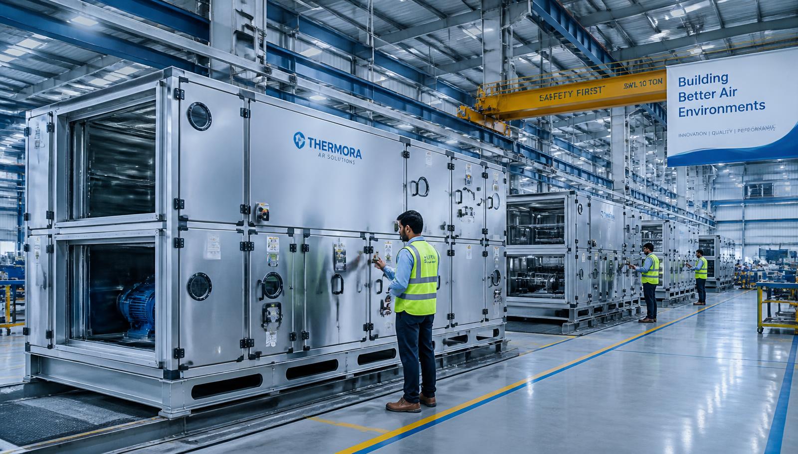SAAKVEE air handling unit manufacturing floor